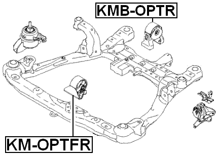 KM-OPTFR - FRONT ENGINE MOUNT