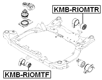 KMB-RIOMTF - FRONT ENGINE MOUNT BUSHING