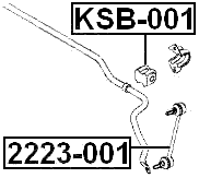 KSB-001 - REAR STABILIZER BAR BUSH D14.8