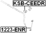 KSB-CEEDR - REAR STABILIZER BAR BUSH D15.8