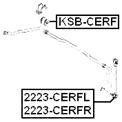 KSB-CERF - FRONT STABILIZER BAR BUSH D20