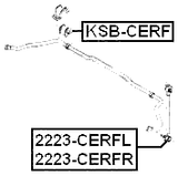 KSB-CERF - FRONT STABILIZER BAR BUSH D20