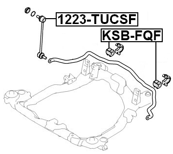 KSB-FQF - FRONT STABILIZER BAR BUSH D26.3