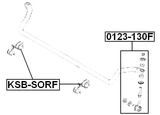 KSB-SORF - FRONT STABILIZER BAR BUSH D28