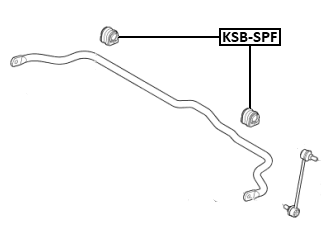 KSB-SPF - FRONT STABILIZER BAR BUSH D22