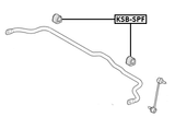 KSB-SPF - FRONT STABILIZER BAR BUSH D22
