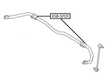 KSB-SPOF - FRONT STABILIZER BAR BUSH D23.7
