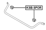 KSB-SPOR - REAR STABILIZER BAR BUSH D20.1