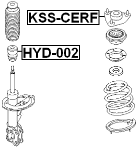 KSS-CERF - FRONT SHOCK ABSORBER MOUNTING