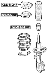 KSS-MQ4F - FRONT SHOCK ABSORBER MOUNTING