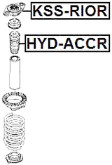 KSS-RIOR - REAR SHOCK ABSORBER MOUNTING