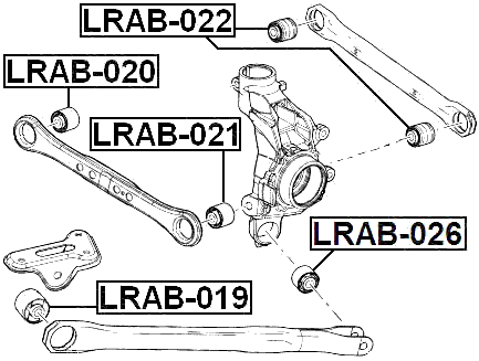 LRAB-022 - REAR ARM BUSHING