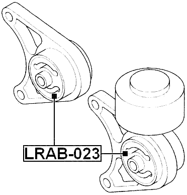 LRAB-023 - REAR DIFFERENTIAL BUSHING