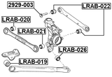 LRAB-026 - REAR KNUCKLE BUSHING