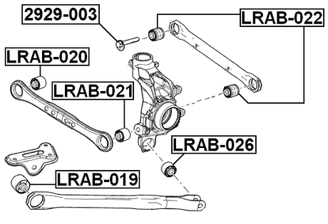 LRAB-026 - REAR KNUCKLE BUSHING