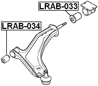 LRAB-034 - FRONT BUSHING, FRONT CONTROL ARM