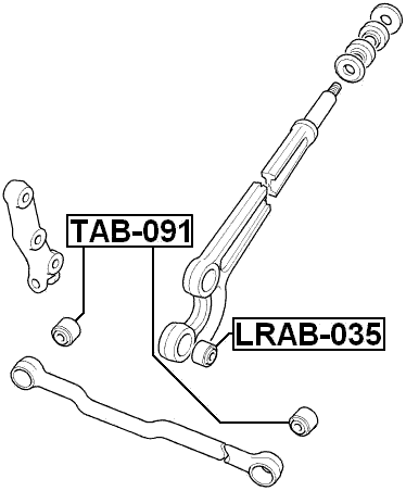 LRAB-035 - FRONT ARM BUSHING