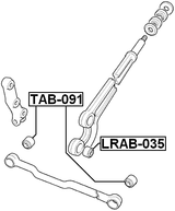LRAB-035 - FRONT ARM BUSHING