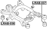 LRAB-036 - REAR CROSSMEMBER BUSHING