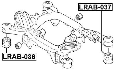 LRAB-037 - REAR CROSSMEMBER BUSHING