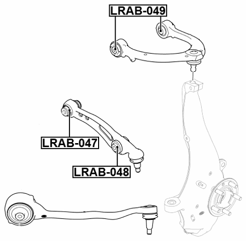 LRAB-047 - BUSHING, FRONT LOWER CONTROL ARM