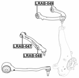 LRAB-049 - BUSHING, FRONT UPPER CONTROL ARM