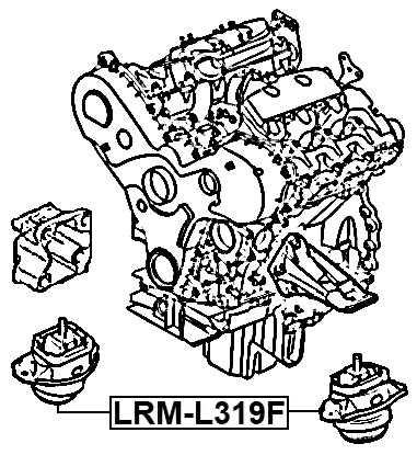 LRM-L319F - FRONT ENGINE MOUNT