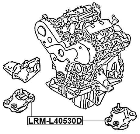 LRM-L40530D - ENGINE MOUNT (HYDRO)