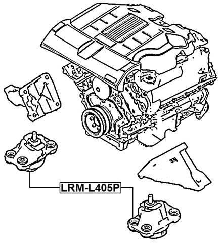 LRM-L405P - ENGINE MOUNT (HYDRO)