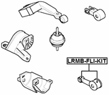 LRMB-FLI-KIT - ENGINE MOUNT BUSHING KIT