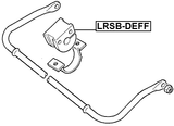 LRSB-DEFF - FRONT STABILIZER BAR BUSH D23
