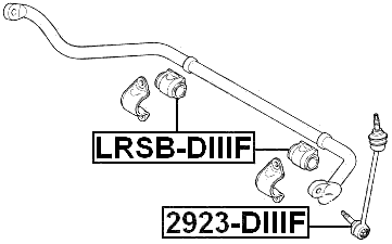 LRSB-DIIIF - FRONT STABILIZER BAR BUSH D27.2