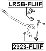 LRSB-FLIIF - FRONT STABILIZER BAR BUSH D18.5