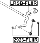 LRSB-FLIIR - REAR STABILIZER BAR BUSH D20.5