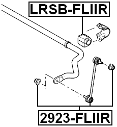 LRSB-FLIIR - REAR STABILIZER BAR BUSH D20.5