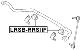 LRSB-RRSIIF - FRONT STABILIZER BAR BUSH D33.8