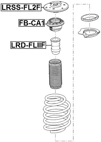 LRSS-FL2F - FRONT SHOCK ABSORBER MOUNTING