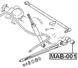 MAB-001 - REAR TRAILING ROD BUSHING