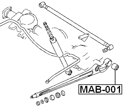 MAB-001 - REAR TRAILING ROD BUSHING