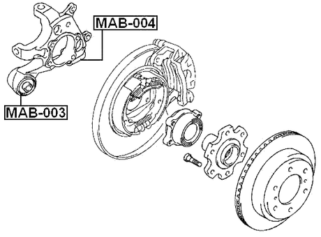 MAB-004 - REAR KNUCKLE BUSHING