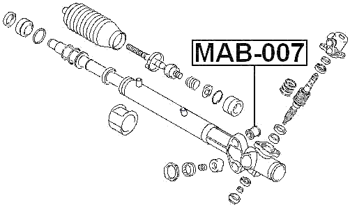 MAB-007 - STEERING RACK BUSHING