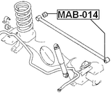 MAB-014 - REAR TRANSVERSE ROD BUSHING