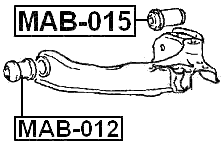 MAB-015 - REAR BUSHING, FRONT UPPER CONTROL ARM