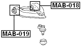 MAB-019 - BUSHING, FRONT UPPER CONTROL ARM