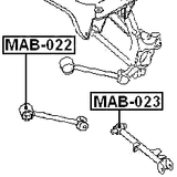 MAB-023 - BUSHING, REAR TRANSVERSE ARM