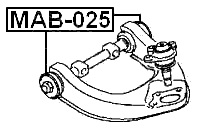 MAB-025 - BUSHING, FRONT UPPER CONTROL ARM