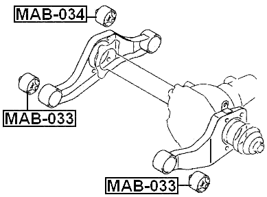 MAB-034 - DIFFERENTIAL MOUNT BUSHING