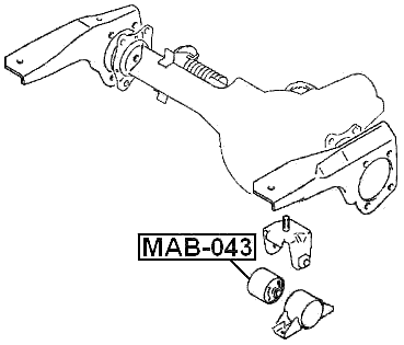 MAB-043 - FRONT DIFFERENTIAL MOUNT BUSHING