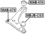 MAB-056 - FRONT ARM BUSHING