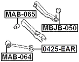 MAB-064 - BUSHING, REAR TRAILING ARM